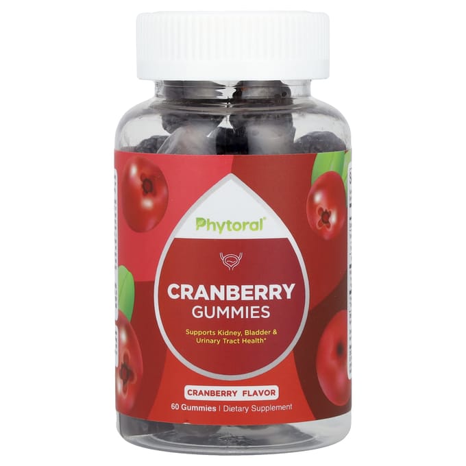 Phytoral, cranberry gummies, cranberry, 60 gummies