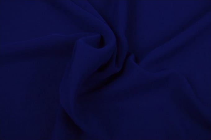 Chiffon stof - Donkerblauw - 1 meter - Per meter - 150cm breed
