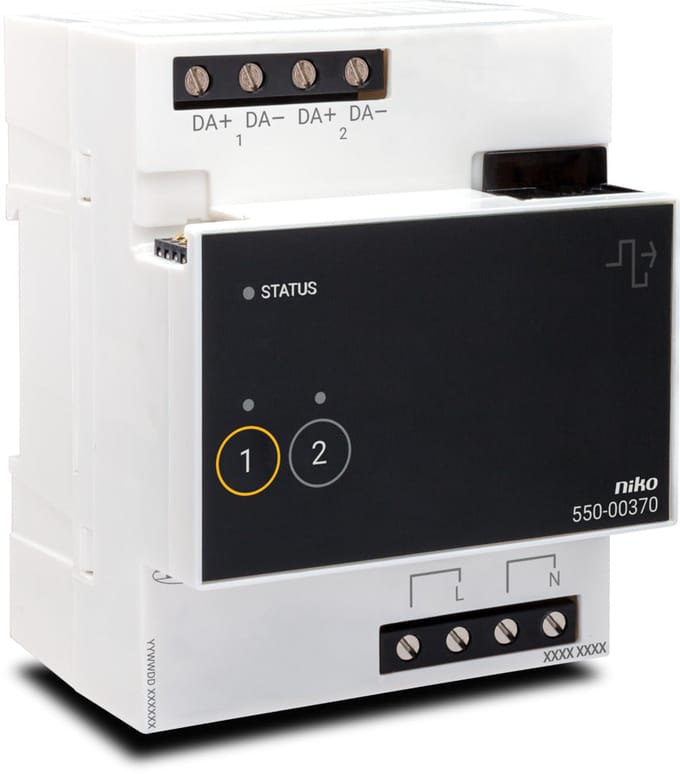 Niko Dali-2 Adresserbare 2-Kanaals Controlemodule - 550-00370