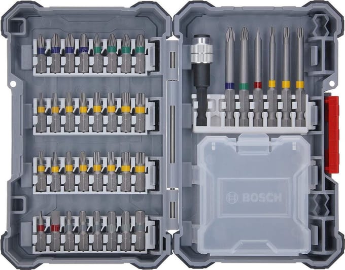 Bosch Professional 40-dlgs. Boorbitset (Pick and Click, extra harde schroefbits, met universele houder