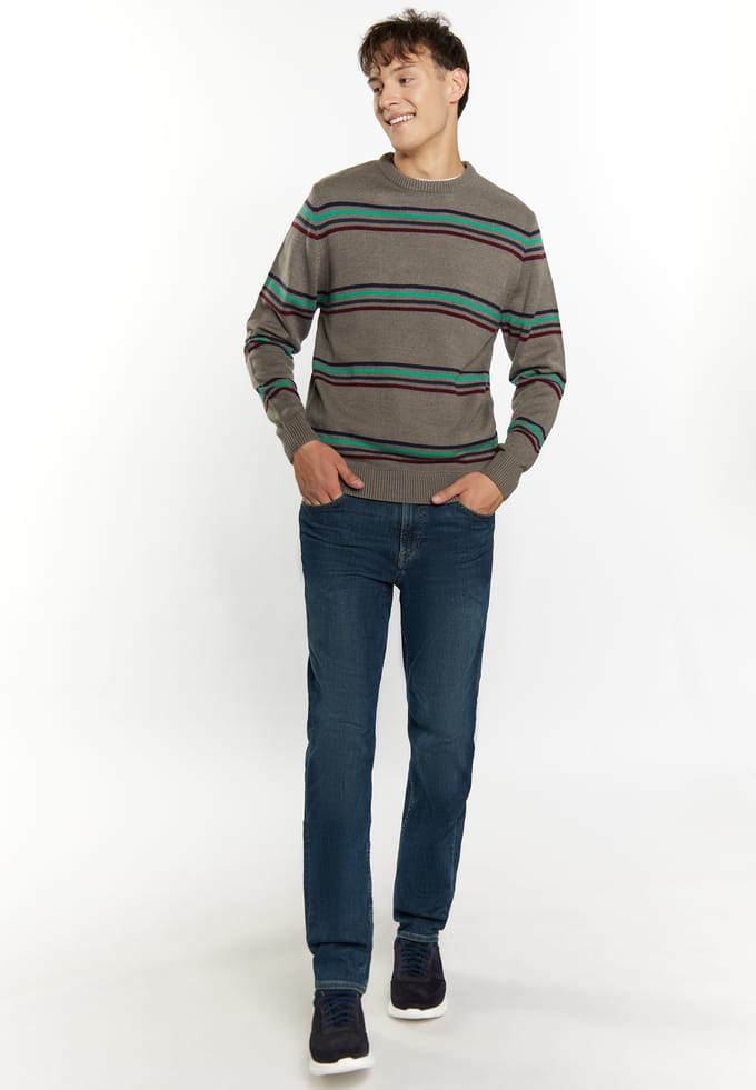 Mo Jumper Heren licht grijs melange