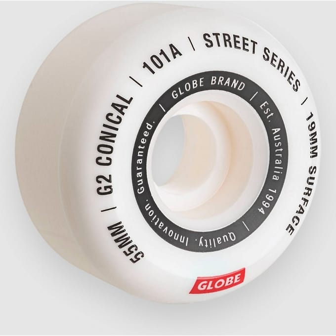 Globe G2 Conical Street 55mm Wielen wit