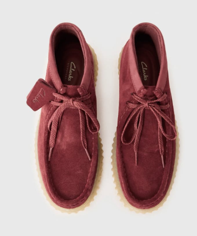 Clarks Heren Bottine Torhill High Wine Suede | Bordeaux | Maat: 46