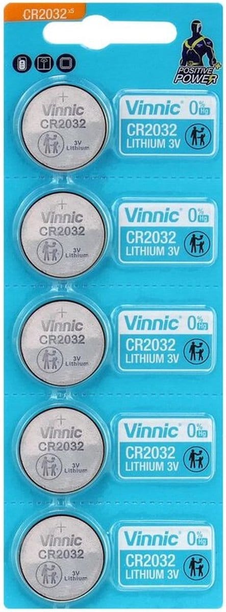 Vinnic CR2032 Lithium Batterijen (5 stuks) 3V