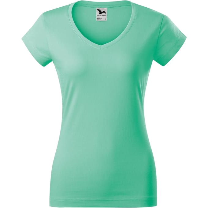 Dames-T-shirt met V-hals Malfini 162