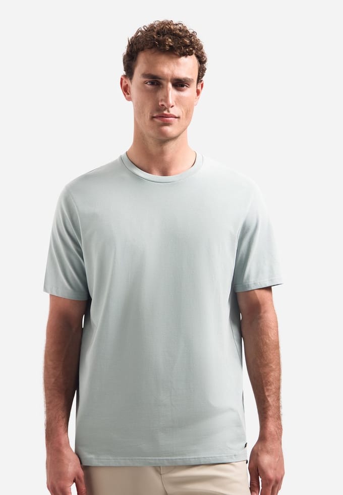 No Excess T-shirt crewneck solid basic stretc smoke