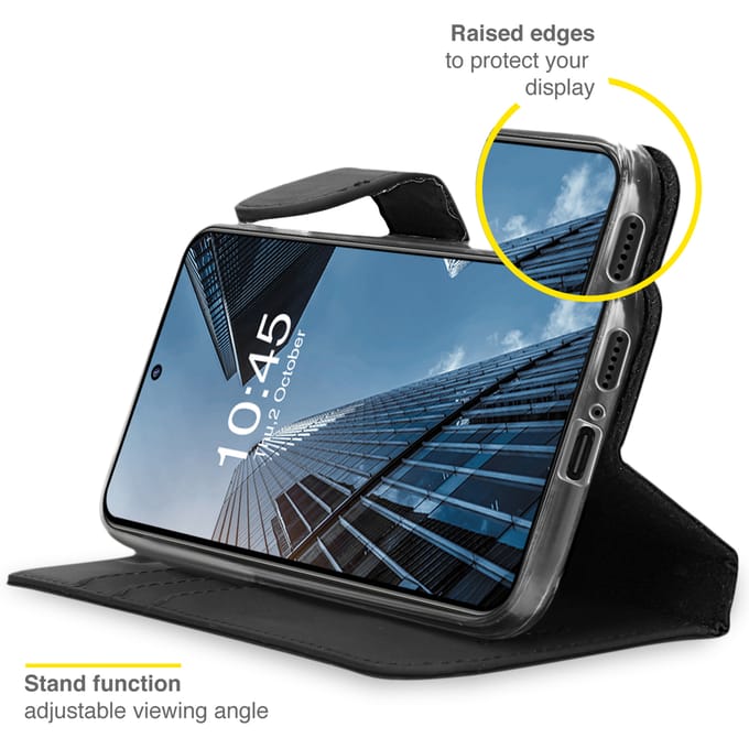 Accezz Hoesje - Geschikt voor Motorola Edge 20 - Wallet Softcase Bookcase - Zwart