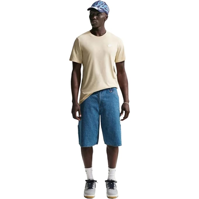 Nike Heren Club T-Shirt (Licht Khaki)