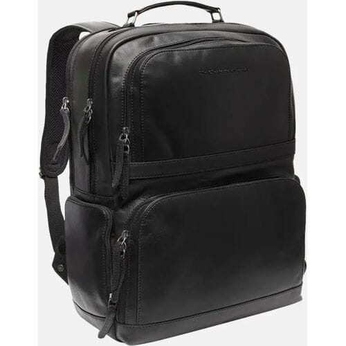 Lennox Waxed Pull Up Laptoprugzak - Zwart