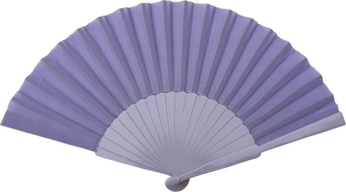 Spaanse flamenco waaier XL - paars - bij jurk