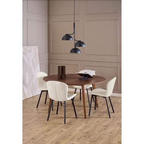 Giga Living Eettafel Levi - Walnoot - 140x140x76 cm