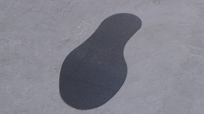 Voetstap Links - Groen 100 x 300 mm Vlak