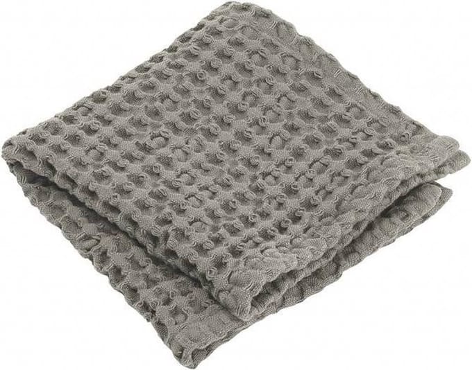 Caro Badtextiel Satellite | 30 x 30 set/2 cm | Donkergrijs / Bruin | Katoen
