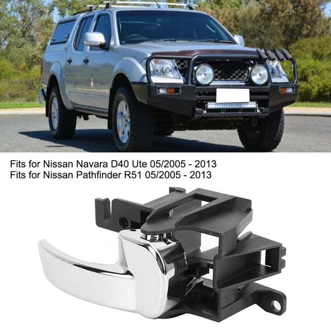 Poignée de porte intérieure droite 806704X02B pour Nissan Navara Pathfinder black