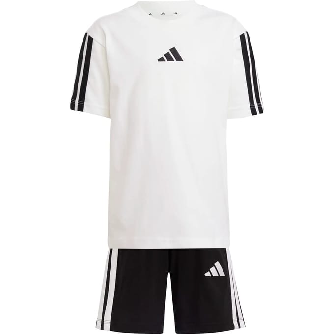 adidas Sportswear Essentials T-shirt Set Kids - Kinderen - Wit