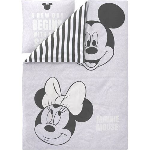 Lidl Kinder dekbedovertrek 140 x 200 cm - Disney (Grijs)