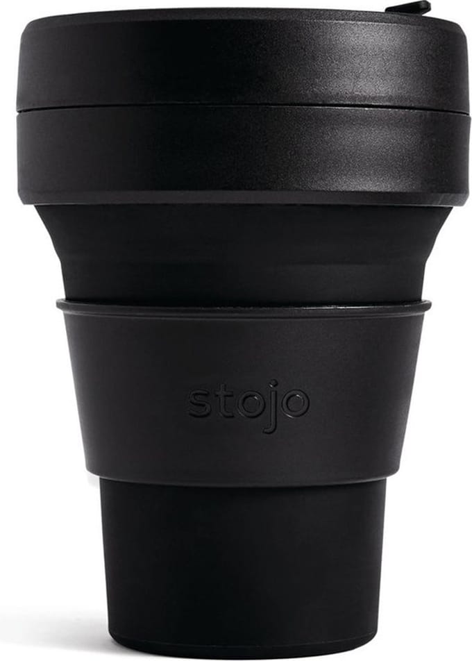 Stojo - Pocket Cup - Koffie / Theebeker - 355 ml - Herbruikbaar - Opvouwbaar - Ink