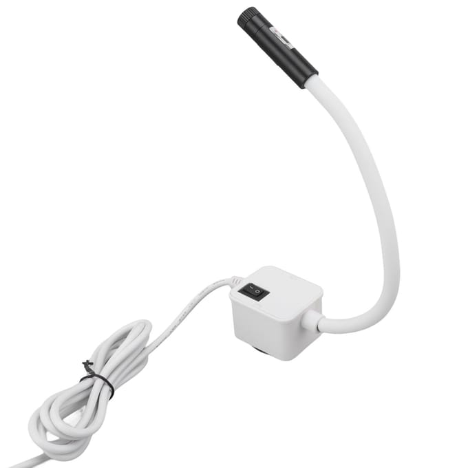 Lumière de Quilting pour Machine à Coudre 3 à 10m Irradiation Adsorbable Base Magnétique Portable Rouge Couture white