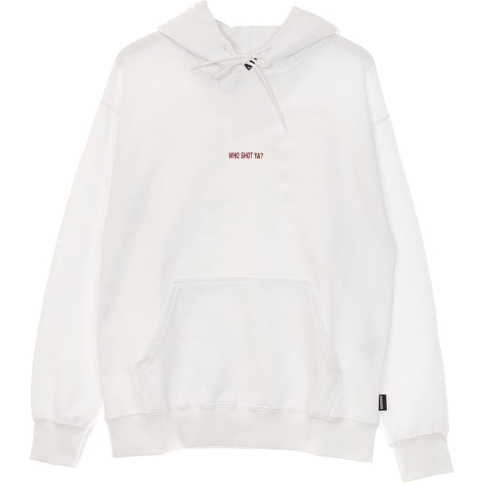Ribs Biggie Hoodie Wit lichtgewicht herensweatshirt met capuchon