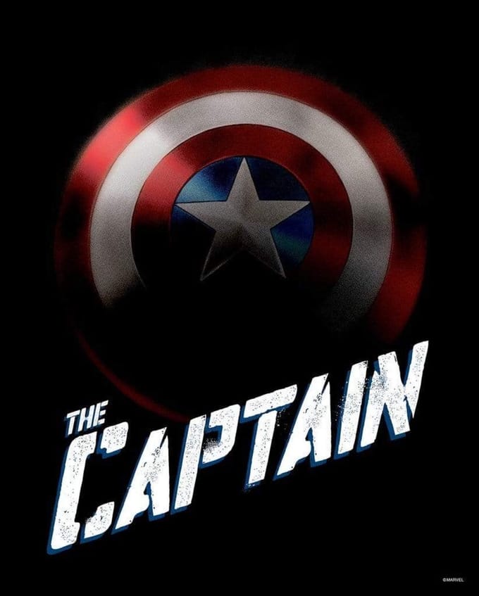 Kunstdruk Avengers - The Captain 40x50cm