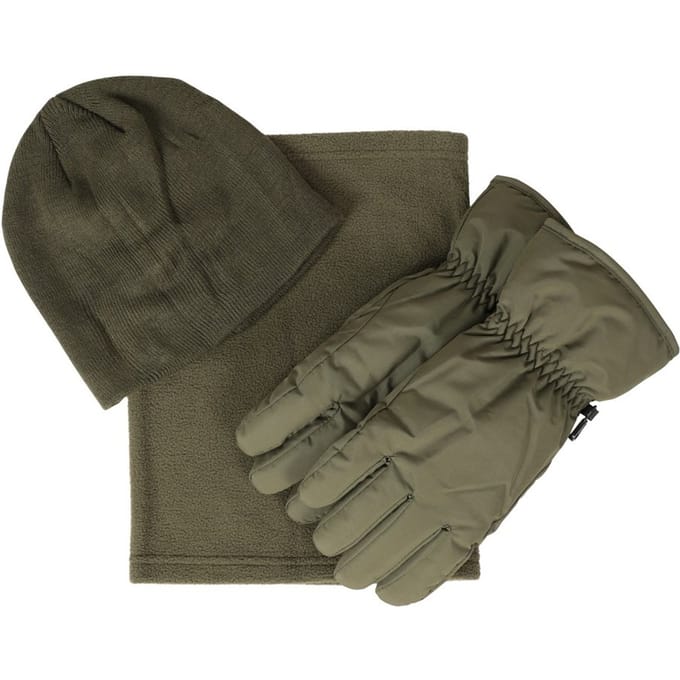 Mountain Warehouse Heren Hoeden Handschoenen En Sjaal Set (Groen)