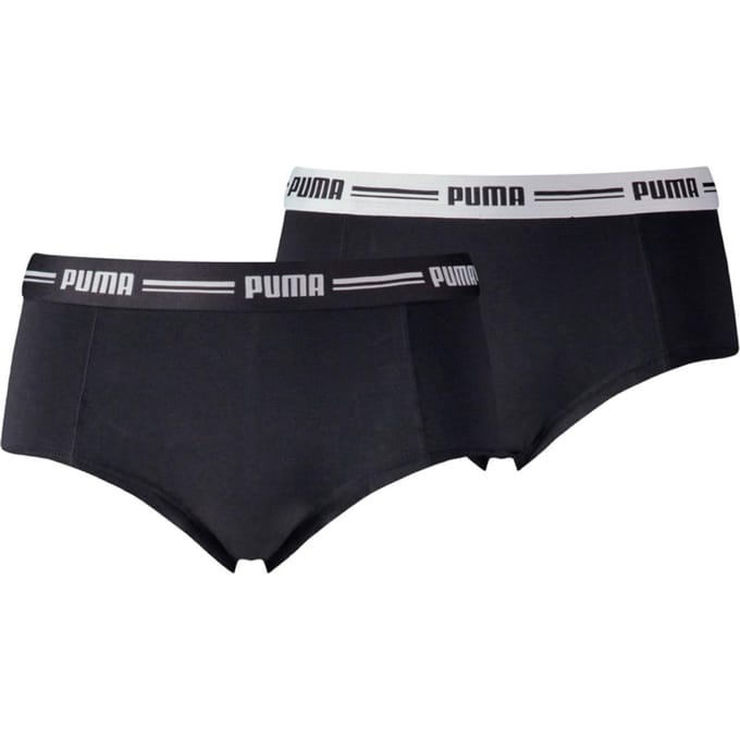 Puma Mini Short 2-Pack, Zwarte Damesonderbroeken XS zwart