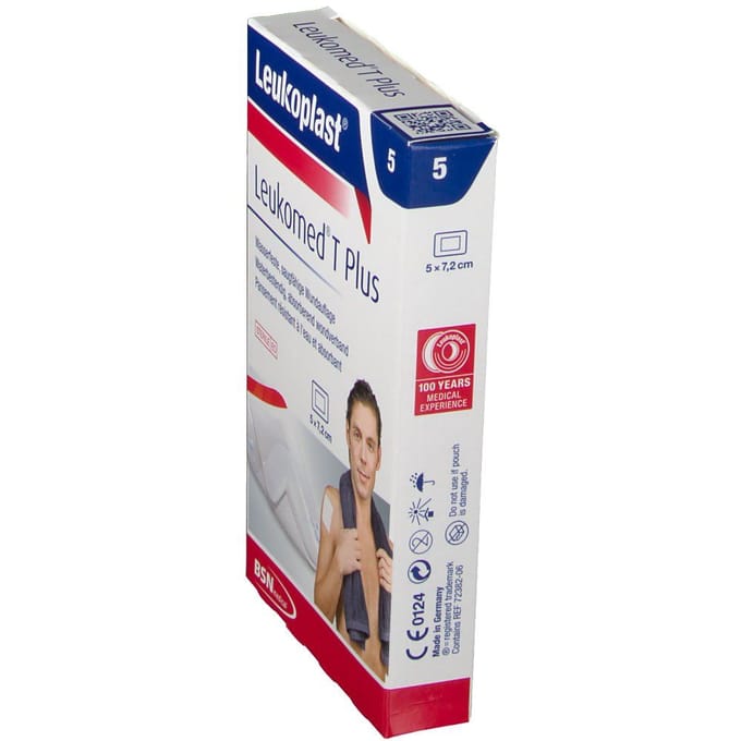Leukoplast Leukomed® T plus Eilandpleister 5 cm x 7,2 cm 5 stuks