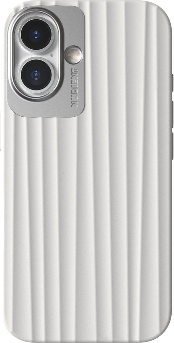 Nudient Bold MagSafe MagSafe Case geschikt voor Apple iPhone 16 Chalk - Wit