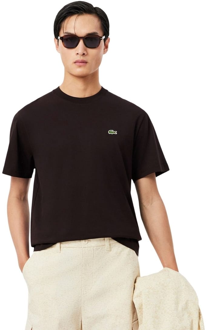 Lacoste 1HT1 Casual T-shirt heren Bruin XS