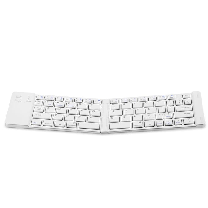 Draagbaar Magnetisch Opvouwbaar Draadloos Bluetooth Toetsenbord voor Android IOS Windows white