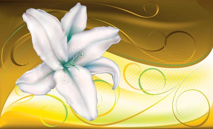 Lily Abstract Photo Wallcovering
