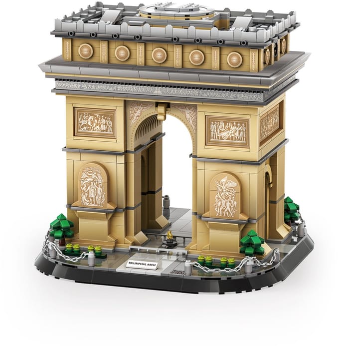 Wange speelgoedbouwset - Arc de Triomphe, Parijs, Frankrijk - 5223