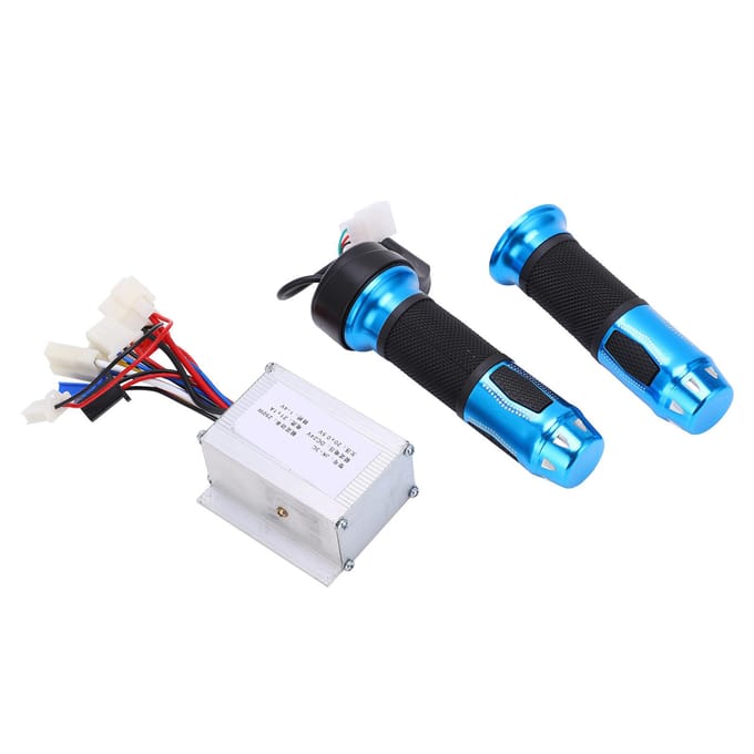 24V 250W Elektrische Fiets Controller Kit Blauw Kristal Draaigas Accelerator black
