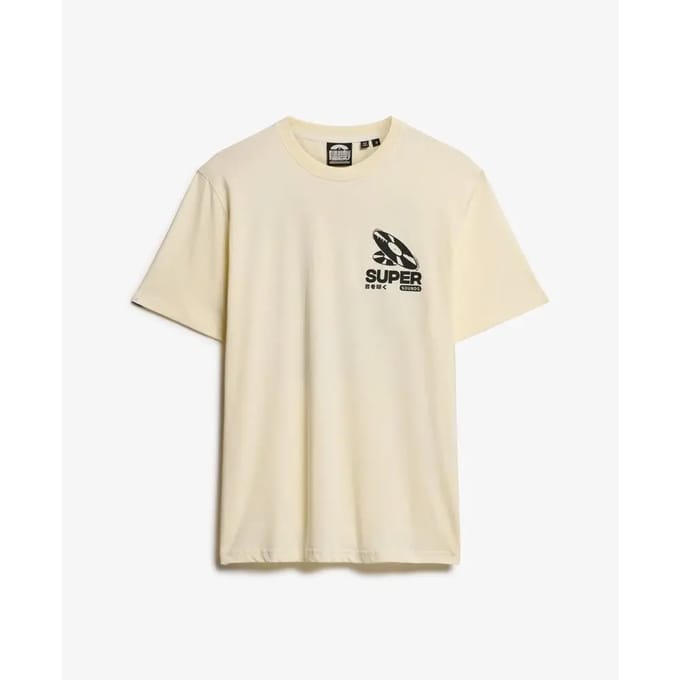 Superdry - Oversized Record Label T-shirt - Heren - T-shirts