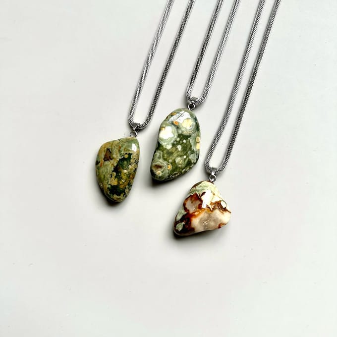 Gemstone ketting Rhyoliet