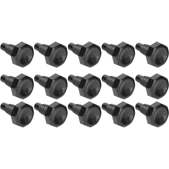 15 stuks Snooker Pool Keu Onderkant Cover Set Staartplug Beschermkap Anti-botsing Biljart Accessoire gray