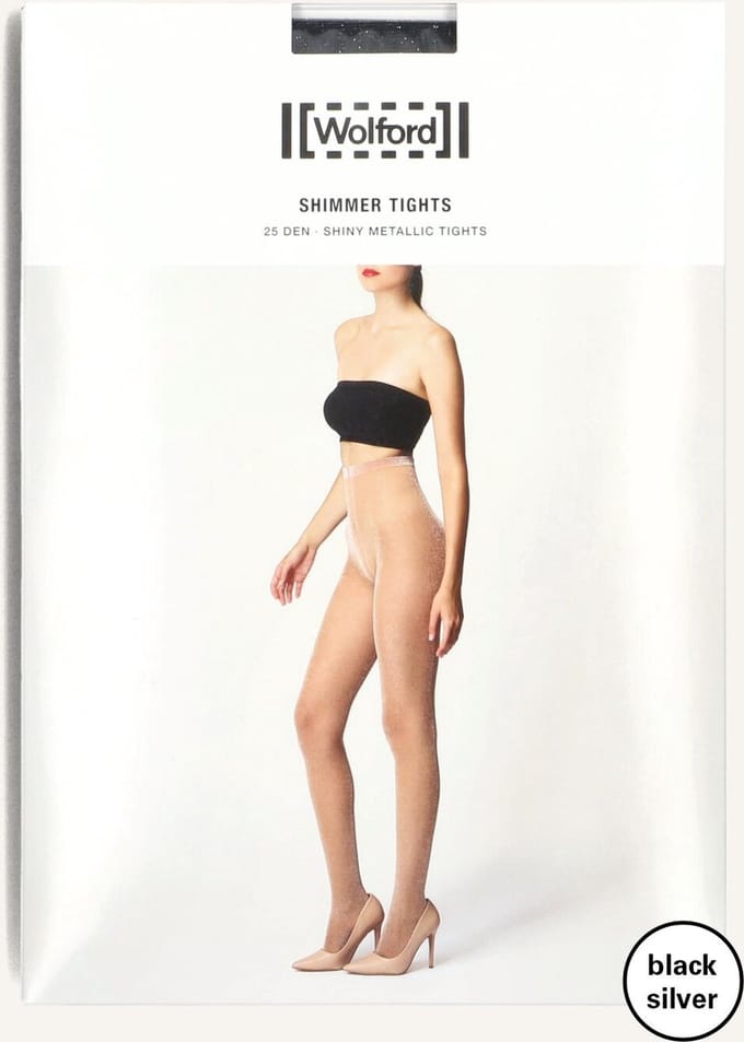 WOLFORD Shimmer Tights Beenmode Dames - Zwart - Maat M