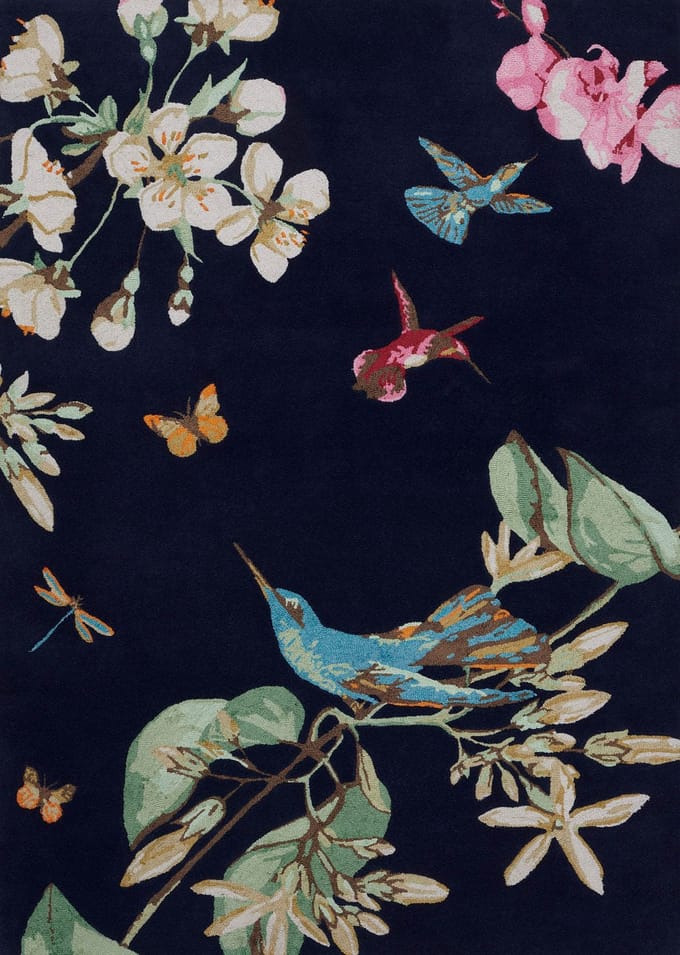 Wedgwood Hummingbird Navy 37818 - 120 x 180 cm