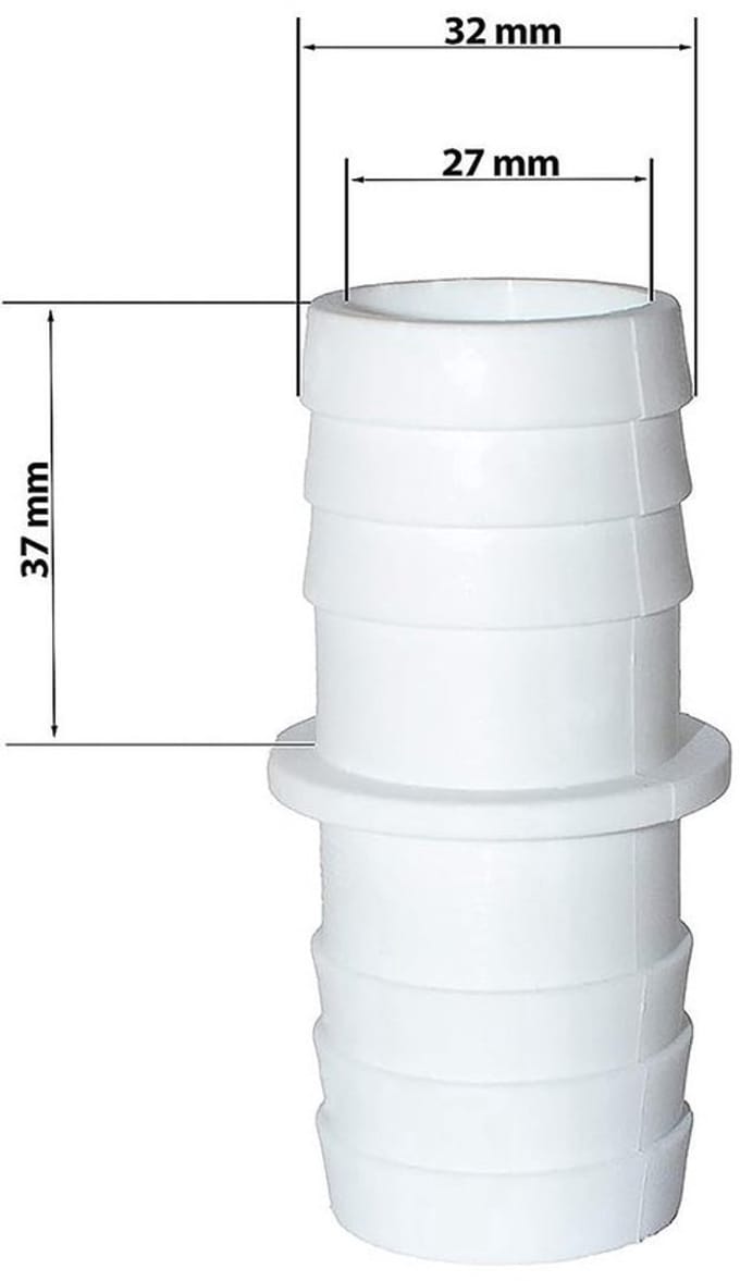 Onf3 - Slangkoppelingen - Universele zwembadslangadapter - 32 mm tot