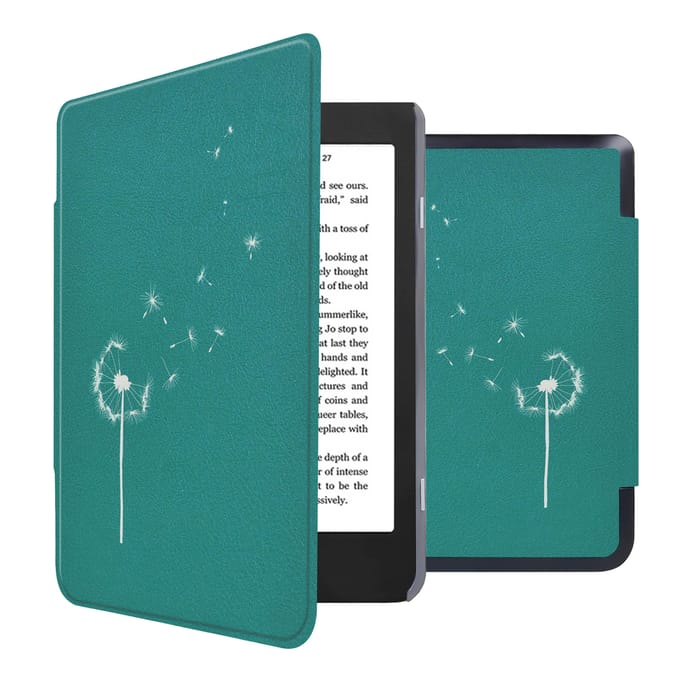 imoshion Design Slim Hard Case Bookcase voor de Kobo Nia - Green Dandelion
