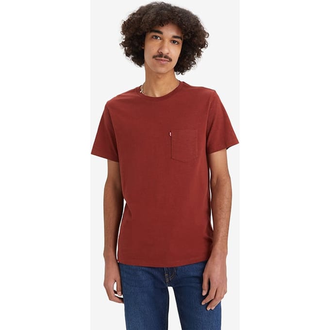 Levi's Ss Basic T-shirt Red Maat: XS | Basic T-Shirts Outlet | Heren | Rood