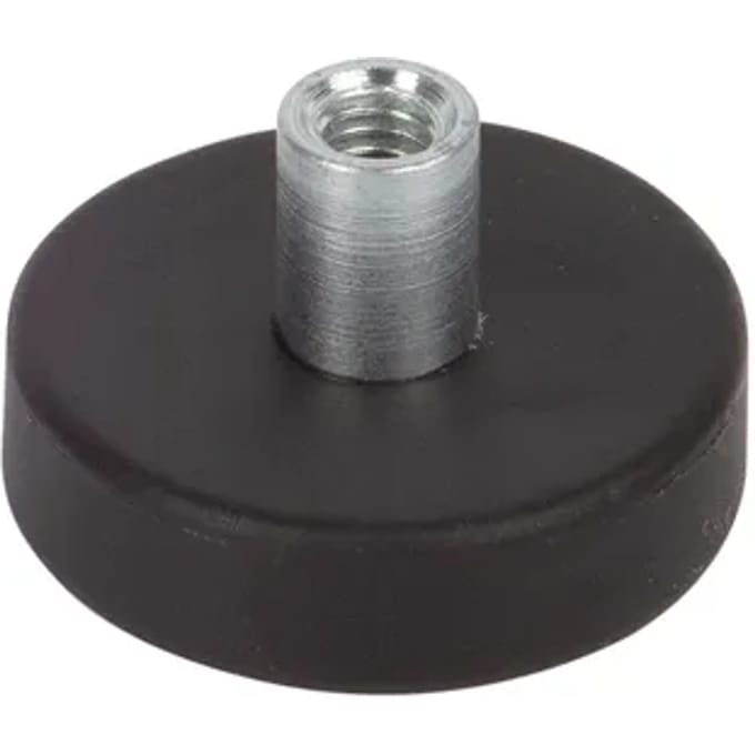 Fix-o-moll Bevestigingsmagneet - Rubbercoating Schroefbus - Neodymium - Diameter 22mm
