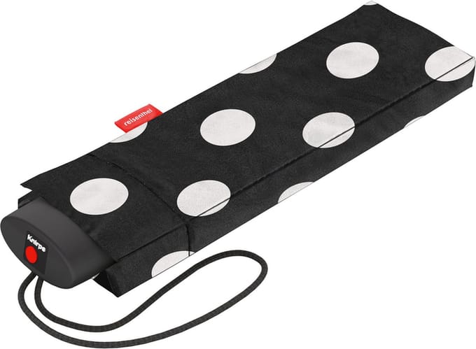 Reisenthel Umbrella Pocket Mini Opvouwbare Mini Paraplu - ø 97 cm - Dots Wit