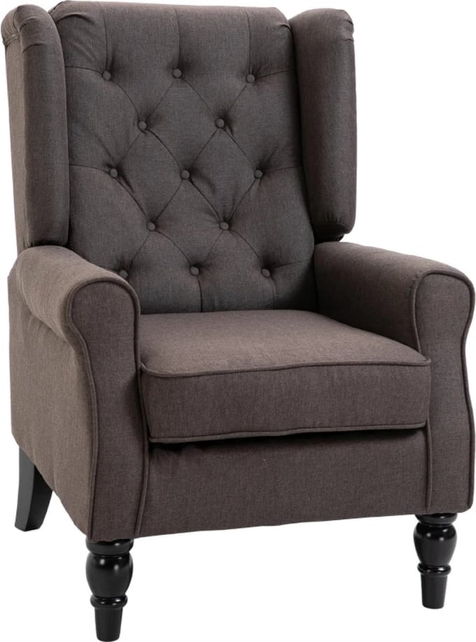 Fauteuil - Relaxstoel - Relaxfauteuil - Stoel - Met armleuning - Voor één Persoon - Bruin