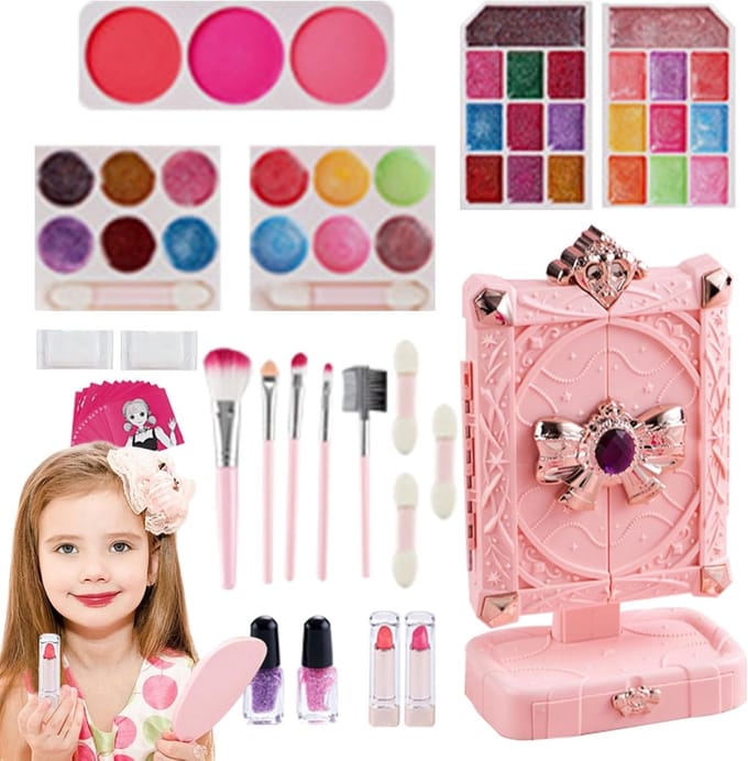 Kinder Make-up Set - Speel Make-up - Fantasie Spel - Wasbaar en Realistisch - 1 Set - Multicolor