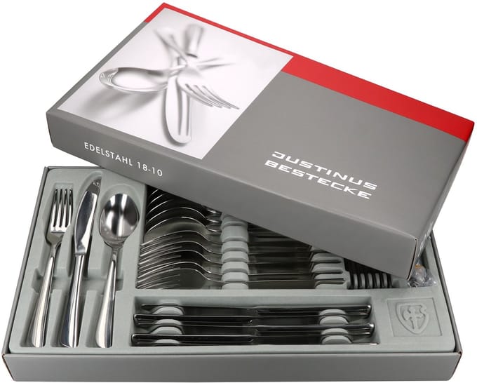 Justinus 150-delige Justinus Twist complete bestekset voor 30 personen