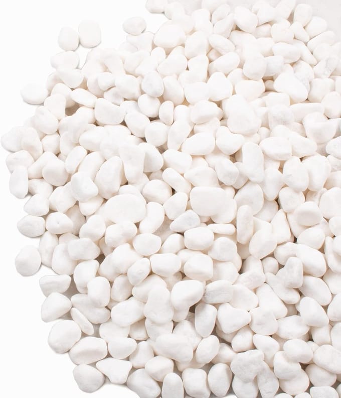 Decoratief Wit Grind voor Planten en Vazen - Siergrind 2 Lbs