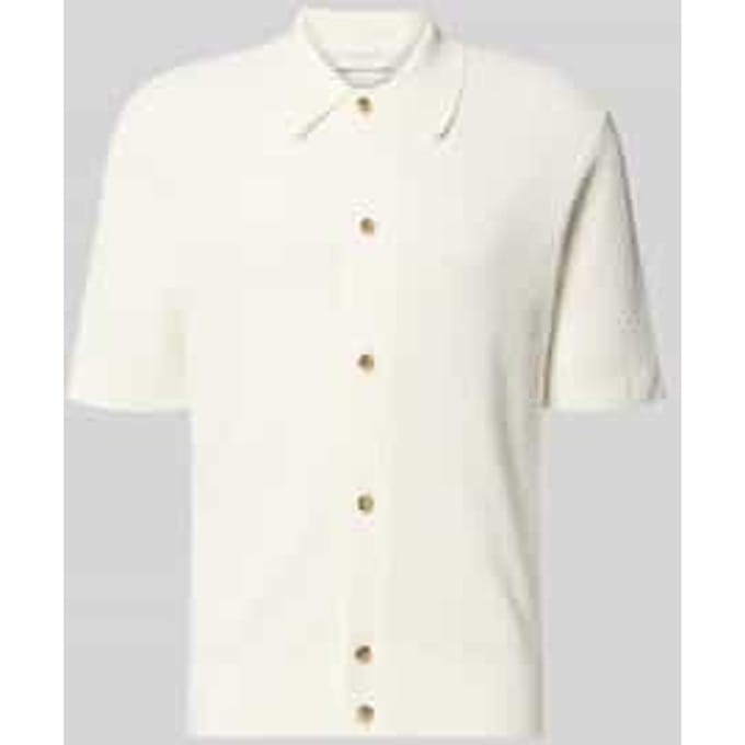 regular fit poloshirt met structuurpatroon model 'ARAAWEN'