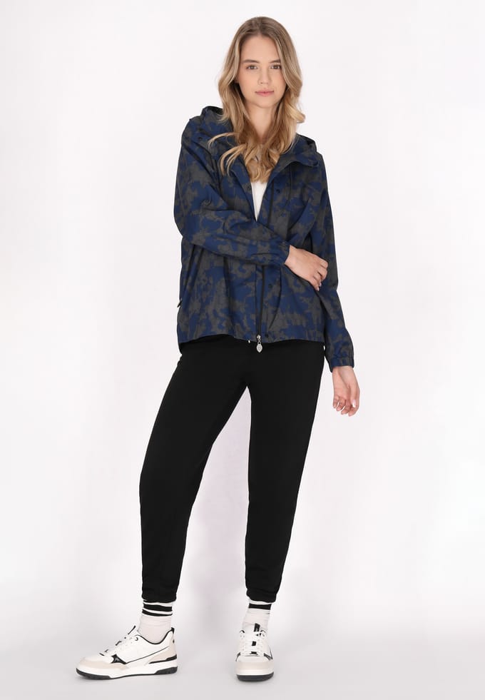 Mymo Oversized anorak Dames Donkergrijze marinecamouflage