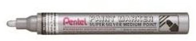 Pentel MMP10-Z verf-stift Zilver 12 stuk(s)